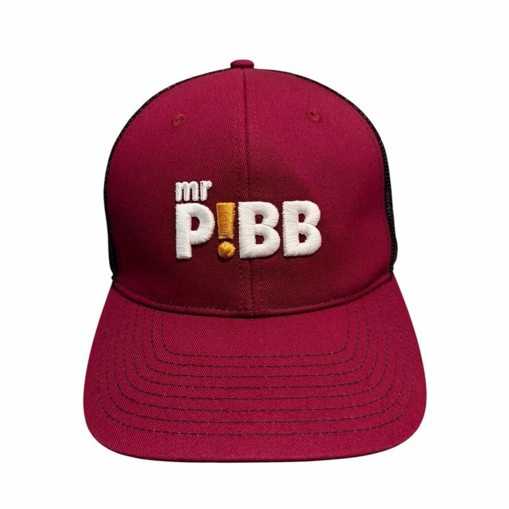 Mr. Pibb Soda Embroidered Logo Trucker Adjustable Hat/Cap RARE
